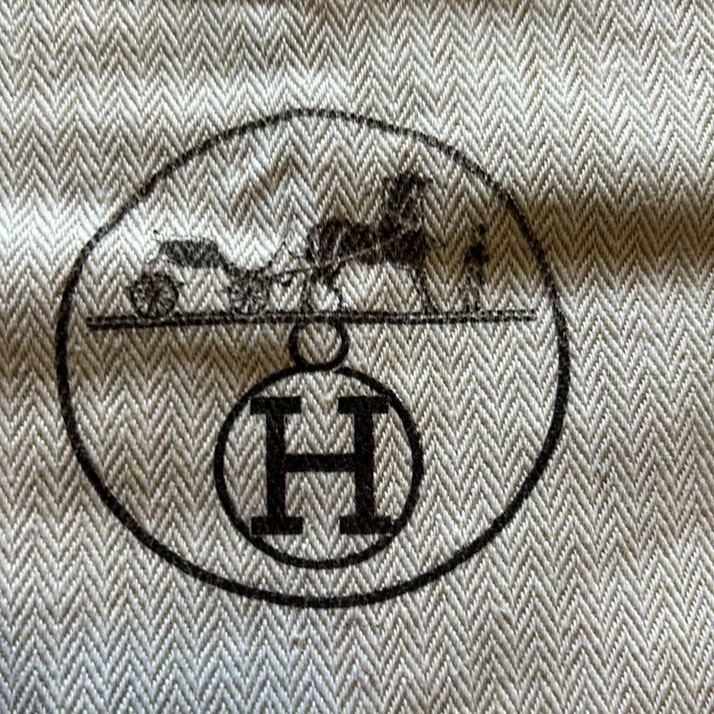 HERMES herringbone duster bag